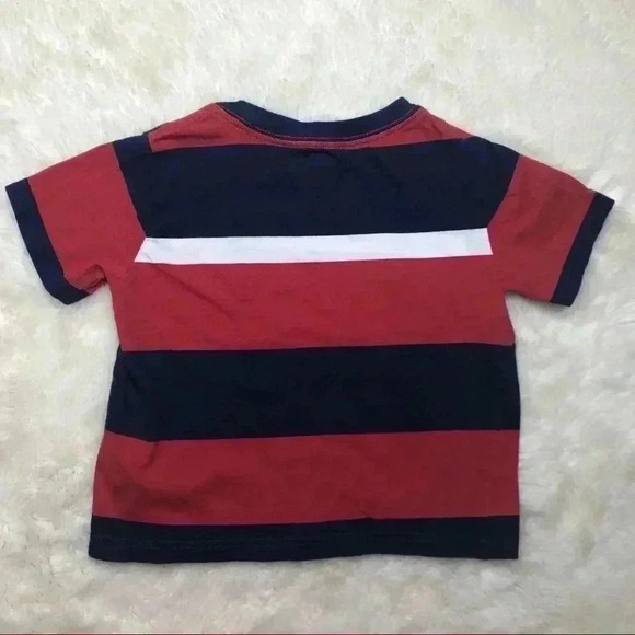 Polo By Ralph Lauren Red & Blue  Striped T-Shirt 2T - Picture 11 of 16
